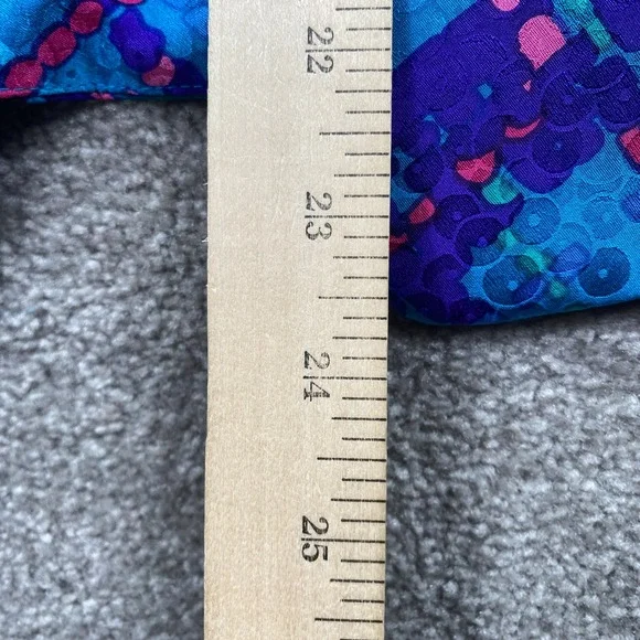 ANNE CRIMMINS for LUMI COLLECTIONS Blue Plaid Silk Skirt Suit Set Size 16 - Picture 16 of 16